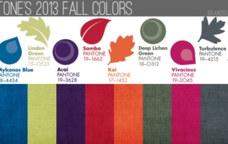 Pantone's 2013 fall colors